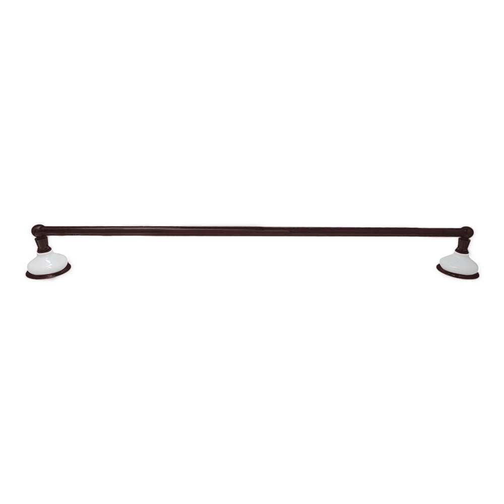 Porcelain Vintage Style Wall Mount Towel Bar, Solid Brass and Brackets P0181 | Strom Living - Bathroom Accessories
