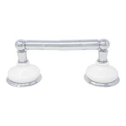 Strom Living Columbia Vintage Style Wall Mounted Porcelain Toilet Paper Holder with High-Quality Solid Brass