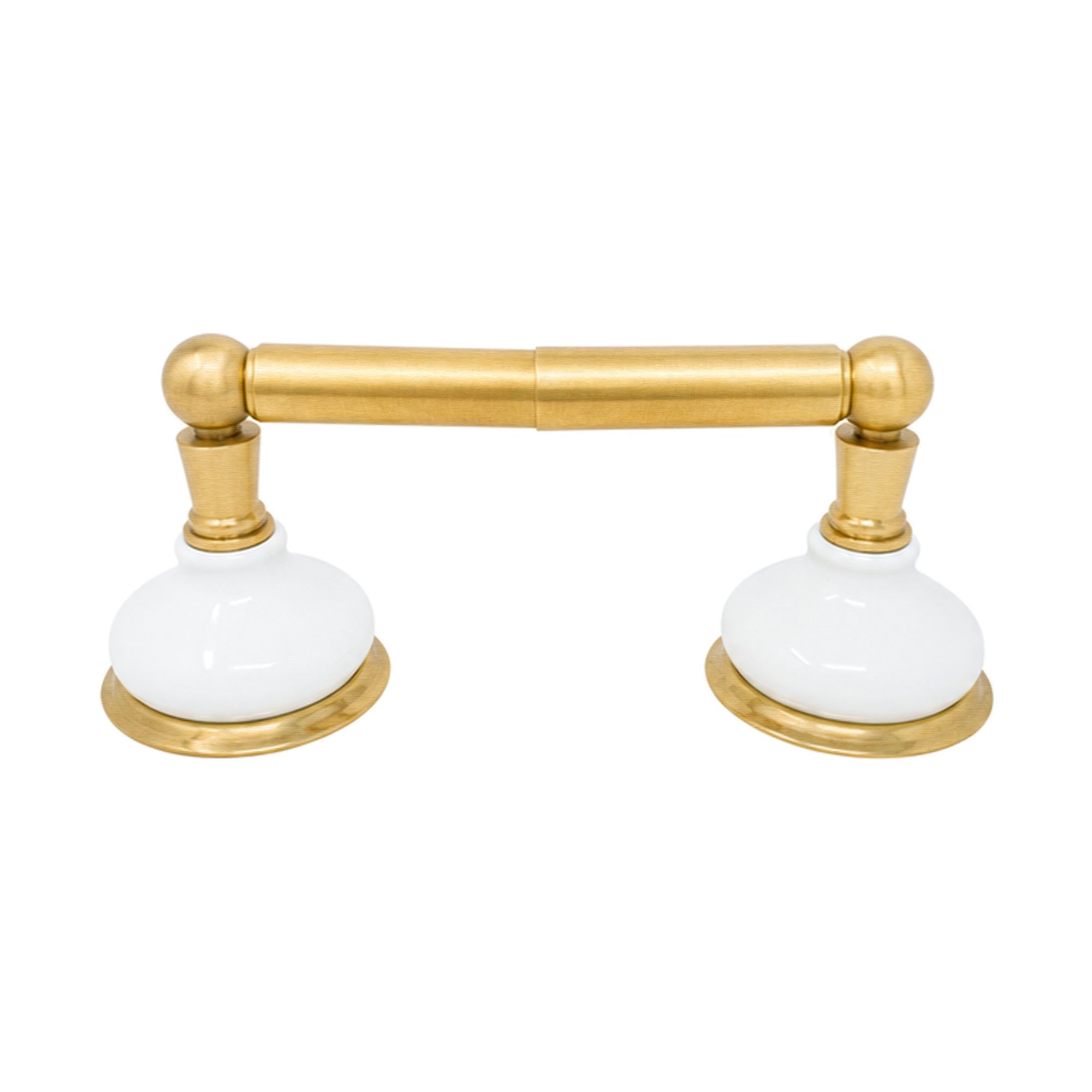 Columbia Vintage Style Wall Mount Porcelain Toilet Paper Holder with High-Quality Solid Brass P0184 | Strom Living - Bathroom Accessories