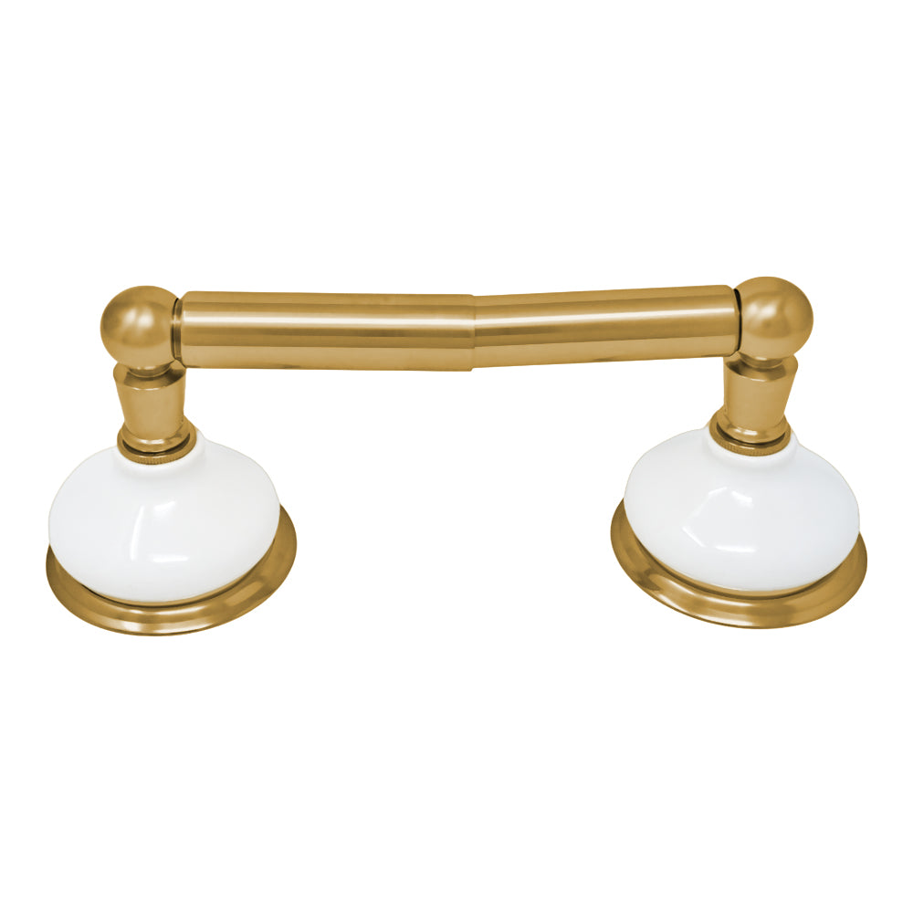 Strom Living Columbia Vintage Style Wall Mounted Porcelain Toilet Paper Holder with High-Quality Solid Brass