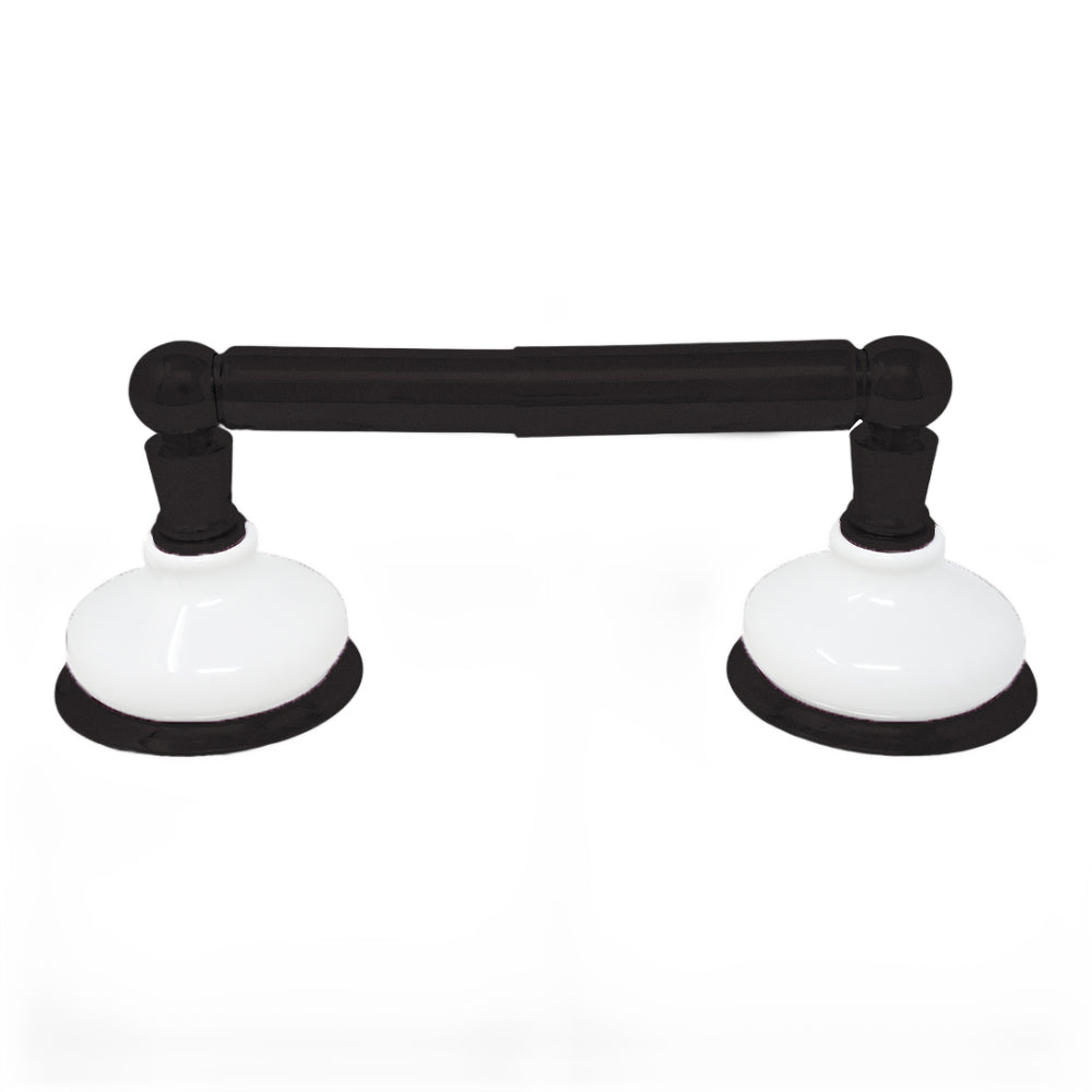 Strom Living Columbia Vintage Style Wall Mounted Porcelain Toilet Paper Holder with High-Quality Solid Brass
