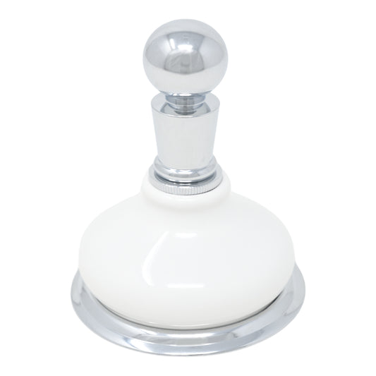 Strom Living Porcelain Vintage Style Wall Mounted Robe Hook with Solid Brass and Mounting Hardware