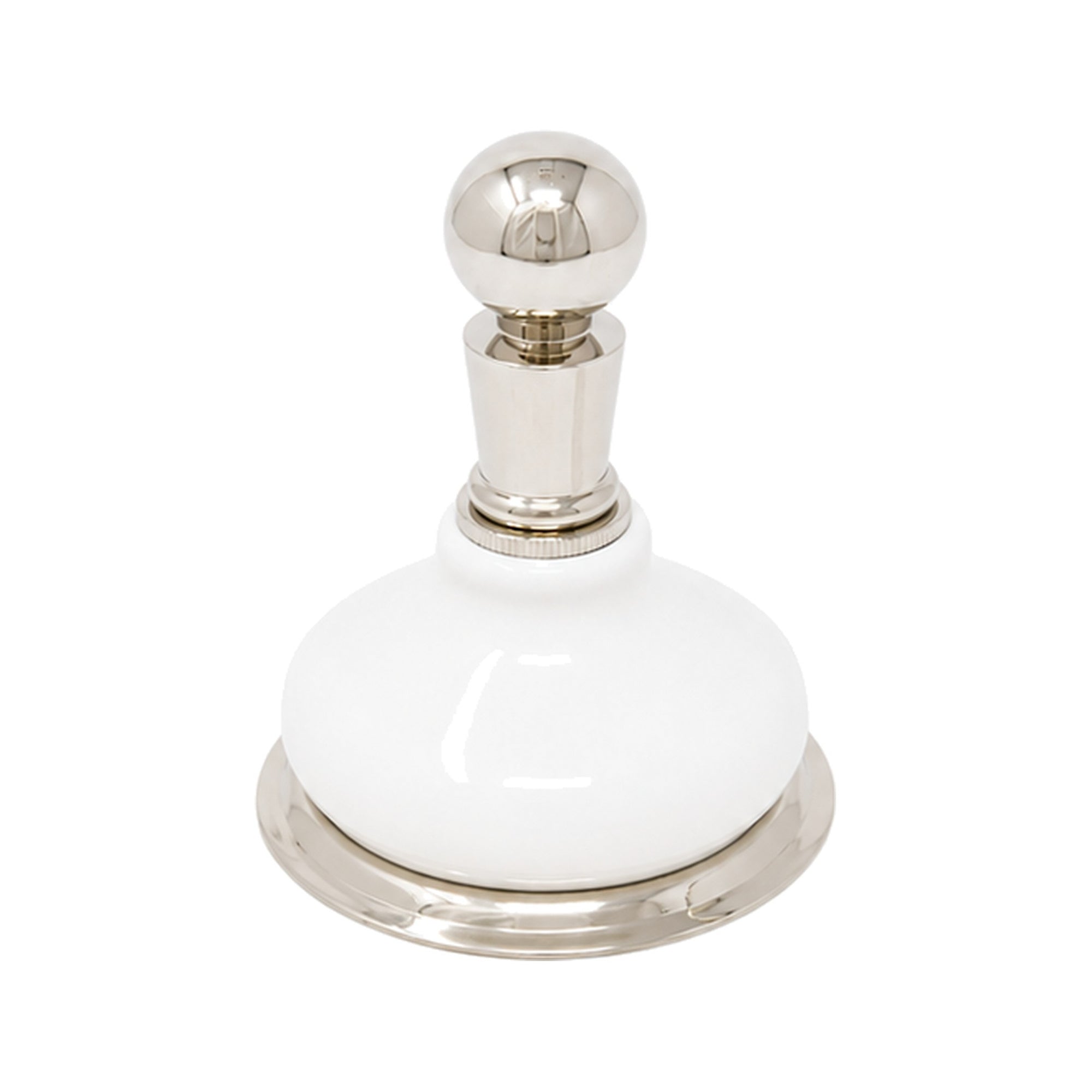 Porcelain Vintage Style Wall Mount Robe Hook, Solid Brass and Mounting Hardware P0186 | Strom Living Polished Nickel - Bathroom Accessories