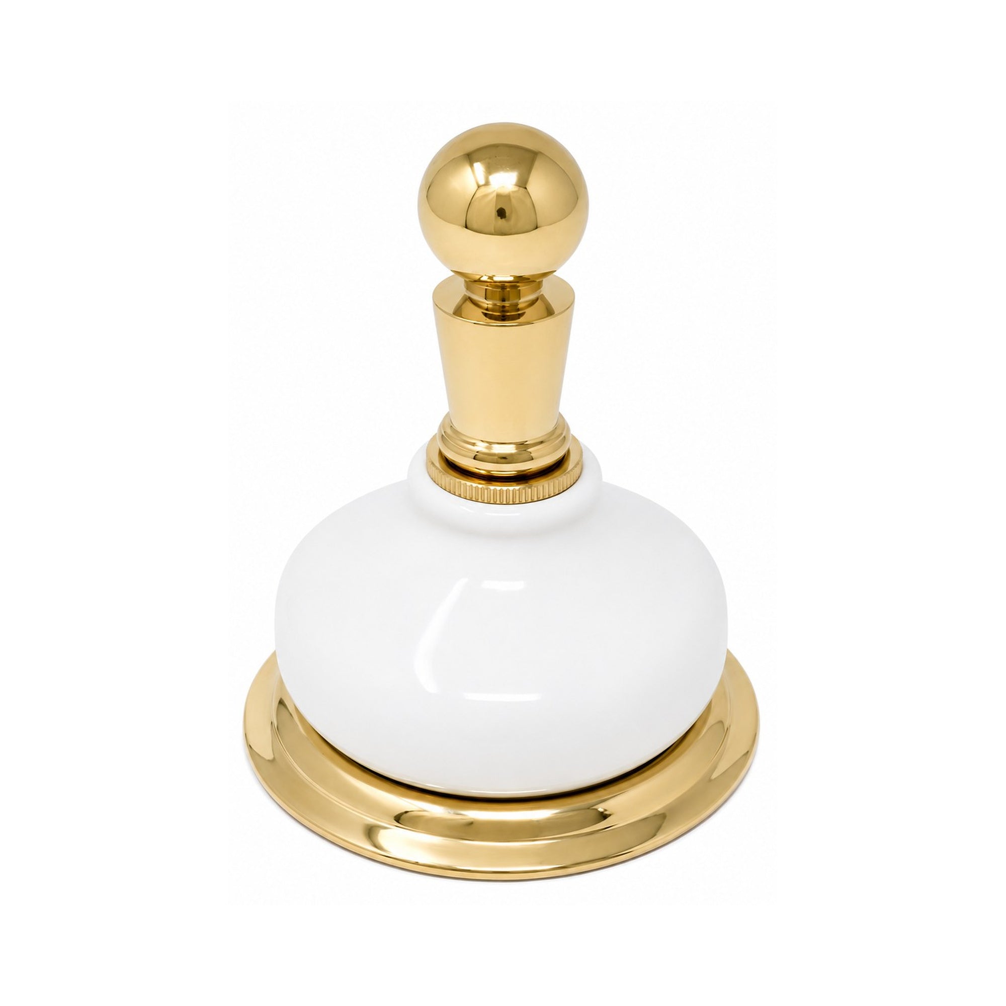 Porcelain Vintage Style Wall Mount Robe Hook, Solid Brass and Mounting Hardware P0186 | Strom Living Polished Brass - Bathroom Accessories