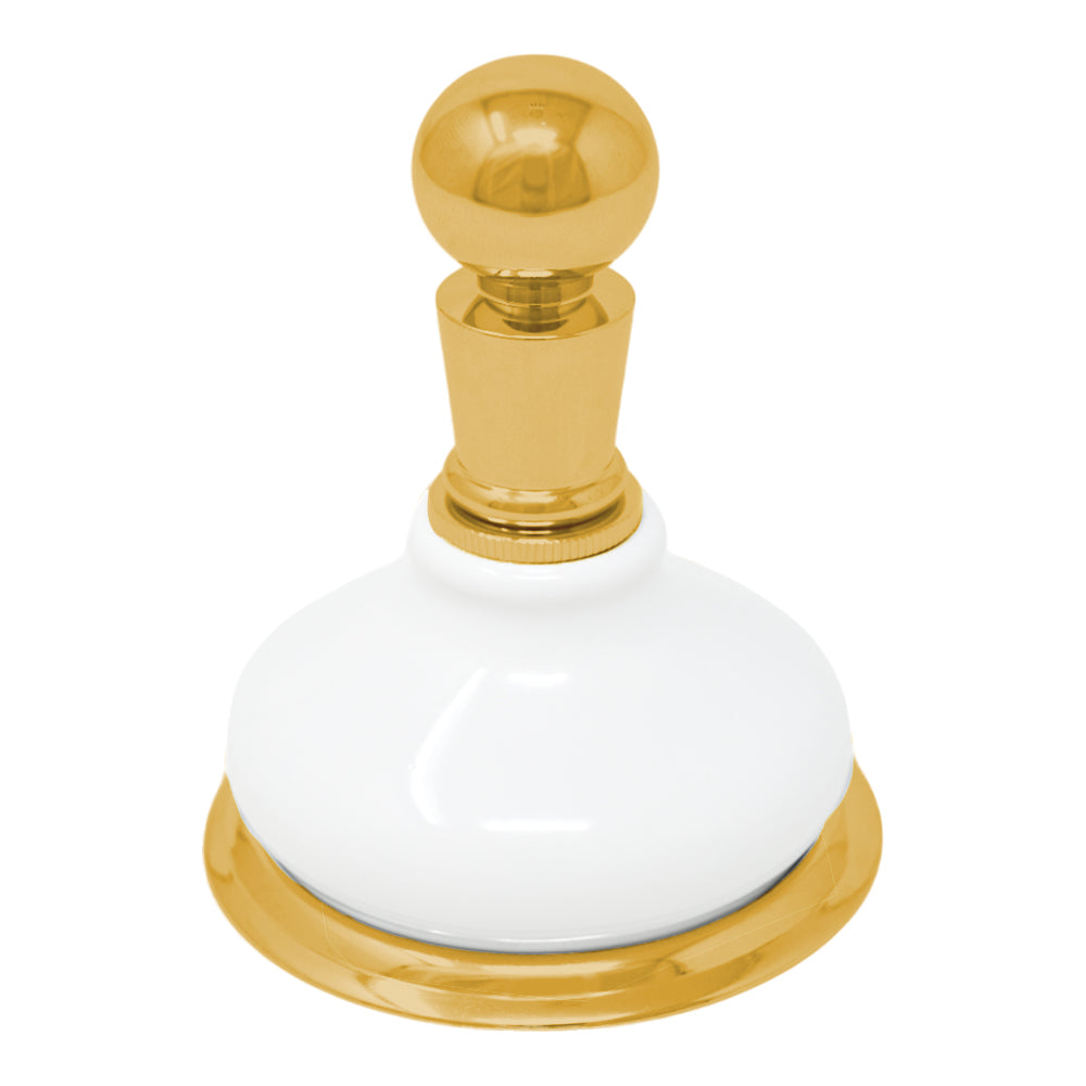 Strom Living Porcelain Vintage Style Wall Mounted Robe Hook with Solid Brass and Mounting Hardware