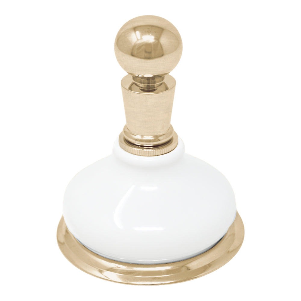 Strom Living Porcelain Vintage Style Wall Mounted Robe Hook with Solid Brass and Mounting Hardware