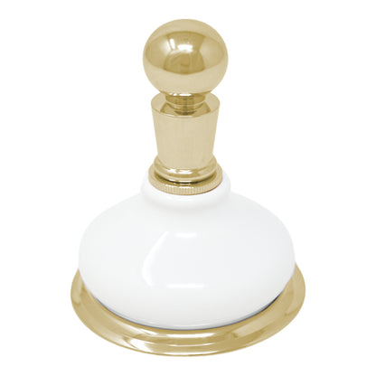 Strom Living Porcelain Vintage Style Wall Mounted Robe Hook with Solid Brass and Mounting Hardware