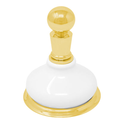 Strom Living Porcelain Vintage Style Wall Mounted Robe Hook with Solid Brass and Mounting Hardware