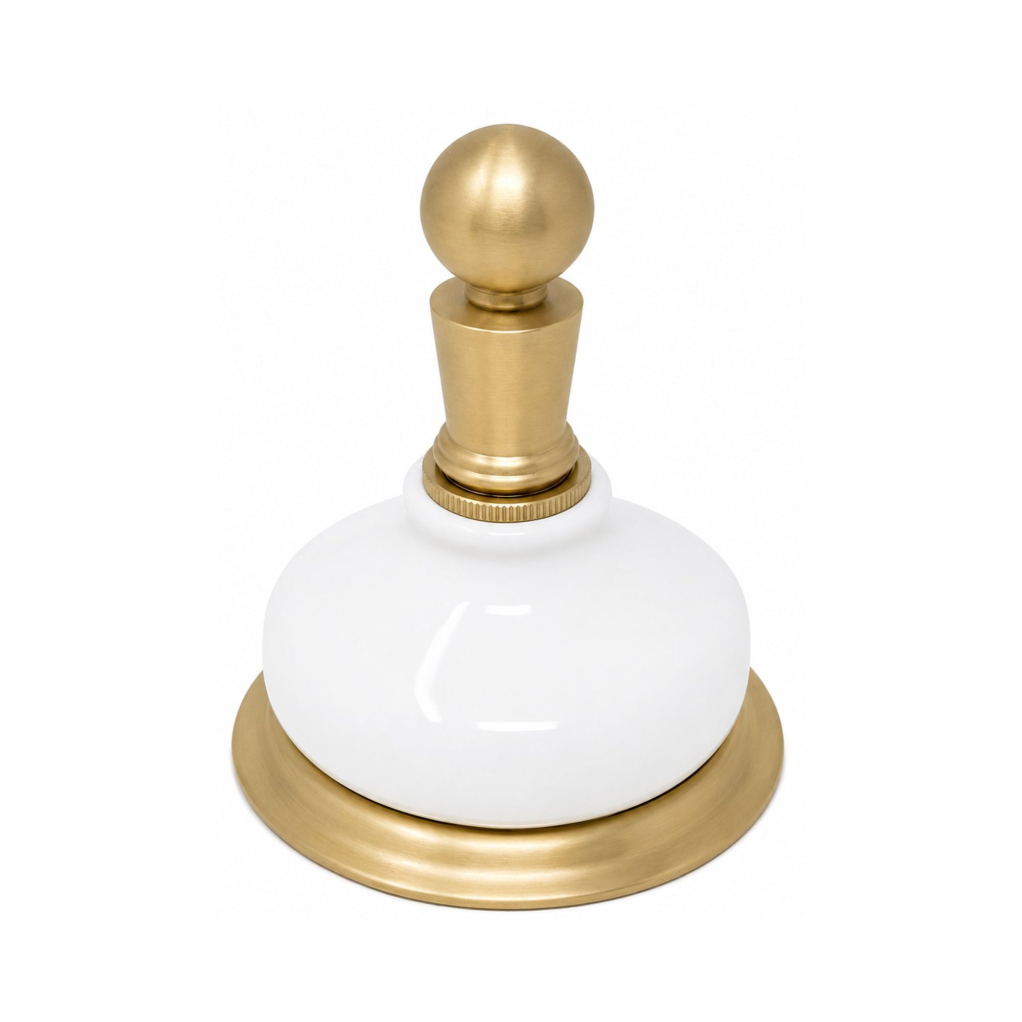 Porcelain Vintage Style Wall Mount Robe Hook, Solid Brass and Mounting Hardware P0186 | Strom Living Satin Brass - Bathroom Accessories