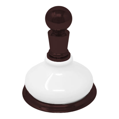 Strom Living Porcelain Vintage Style Wall Mounted Robe Hook with Solid Brass and Mounting Hardware