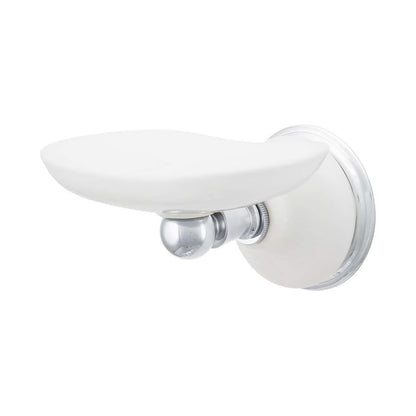 Strom Living Columbia Vintage Style Wall Mounted Porcelain Soap Dish with Solid Brass and Mounting Hardware