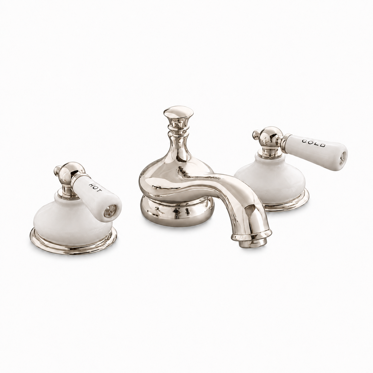 Sacramento Widespread Lavatory Faucet P0188 | Strom Living Polished Nickel - Bathroom Faucets