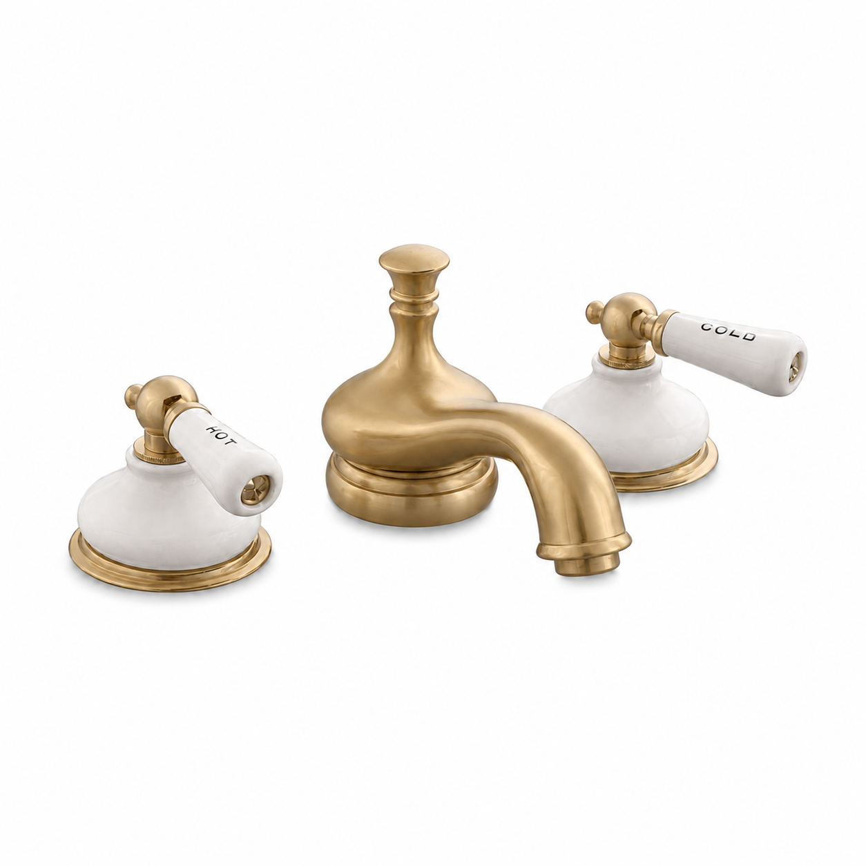 Sacramento Widespread Lavatory Faucet P0188 | Strom Living Raw Brass - Bathroom Faucets