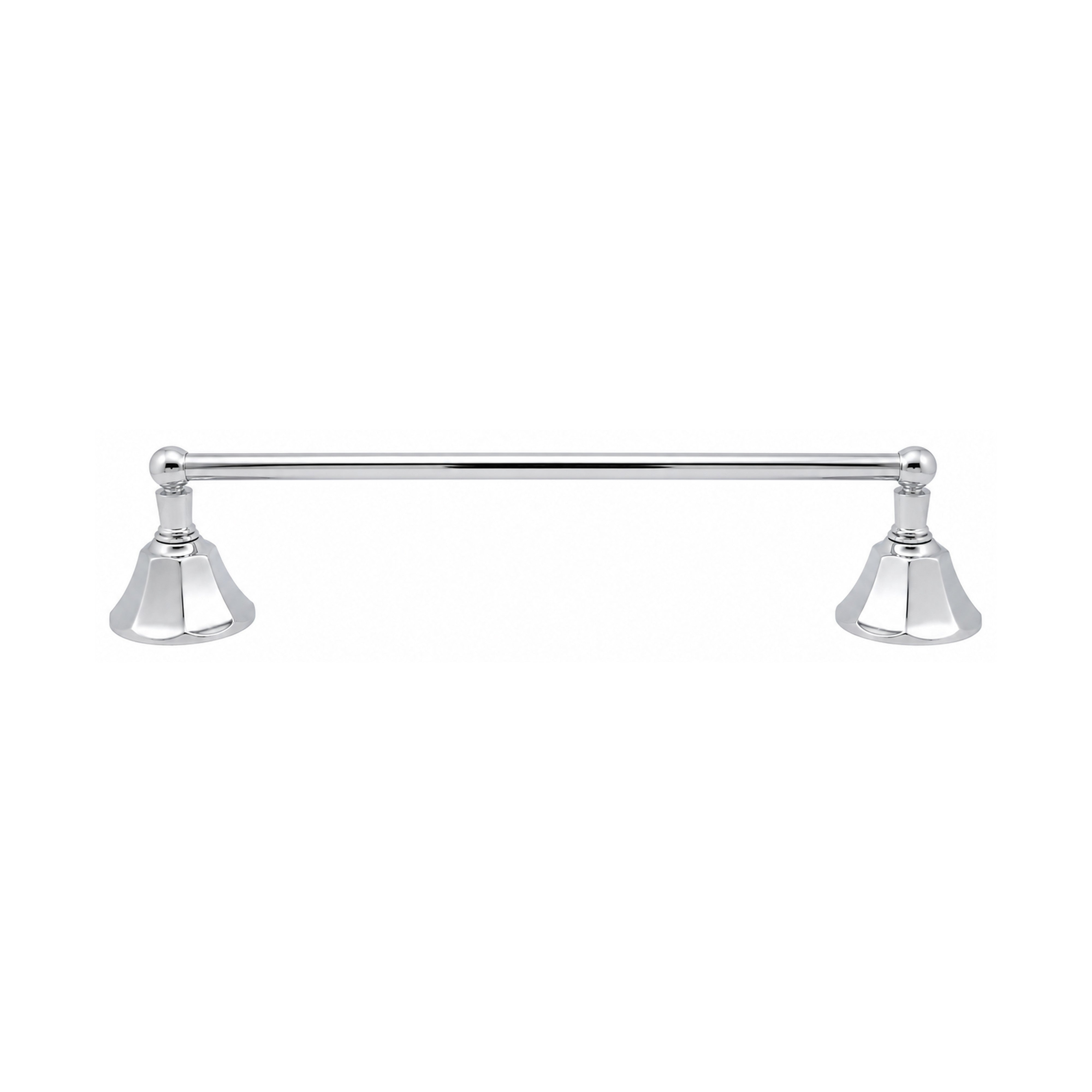 Mississippi Vintage Style Wall Mount 18" Deco Towel Bar, Solid Brass and Brackets P0197 | Strom Living - Bathroom Accessories