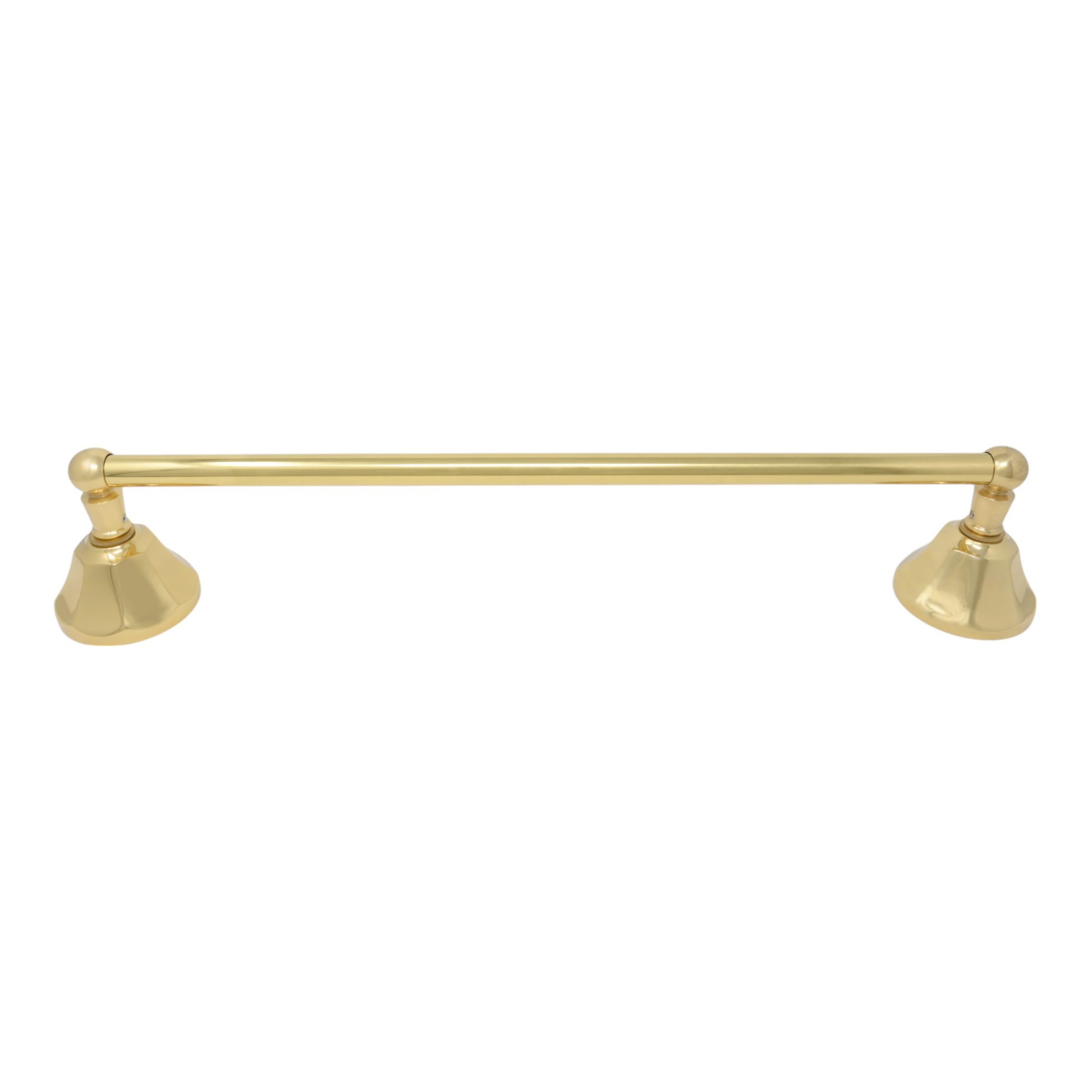 Mississippi Vintage Style Wall Mount 18" Deco Towel Bar, Solid Brass and Brackets P0197 | Strom Living - Bathroom Accessories