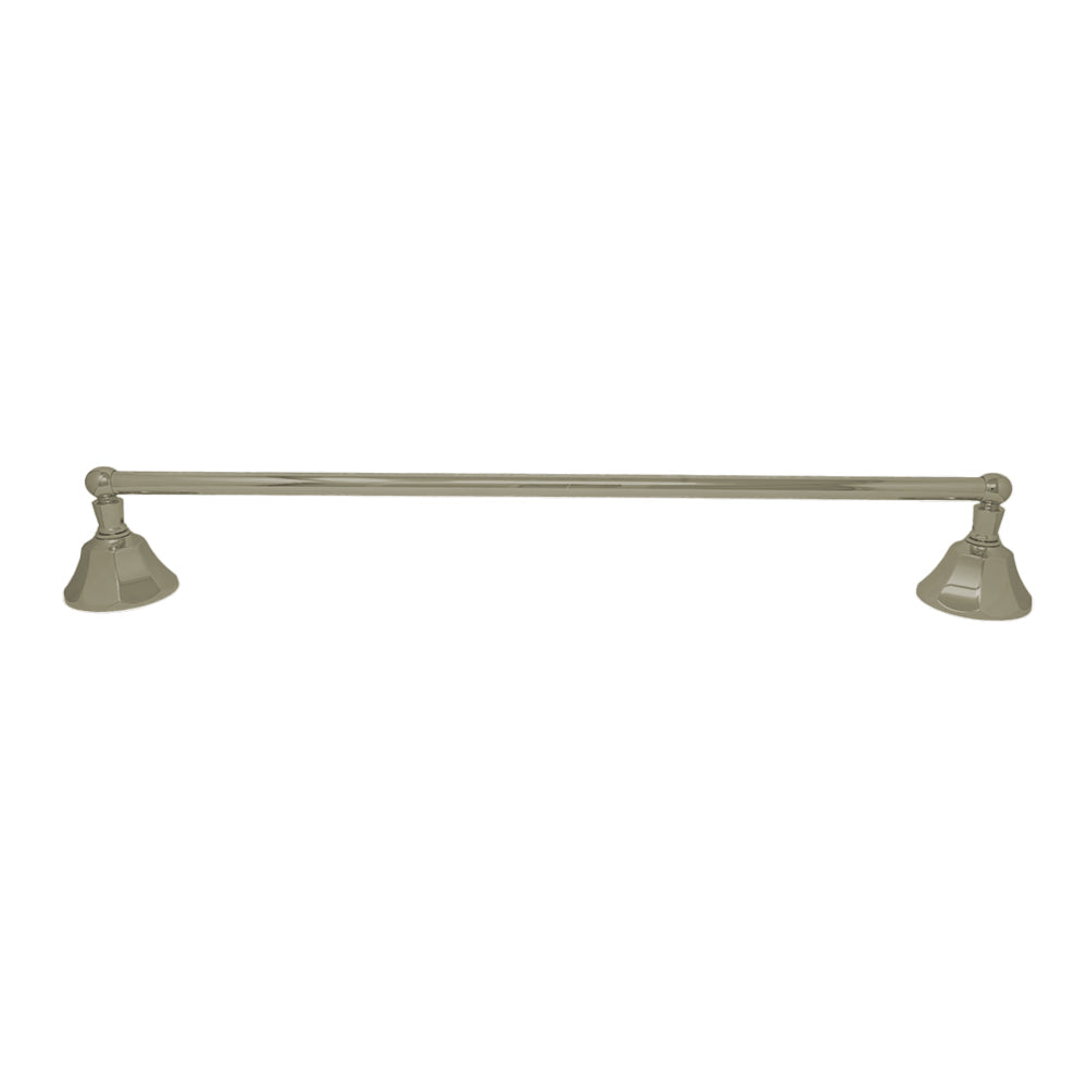 Strom Living Mississippi Vintage Style Wall Mount 18" Deco Towel Bar with High Quality Solid Brass and Brackets