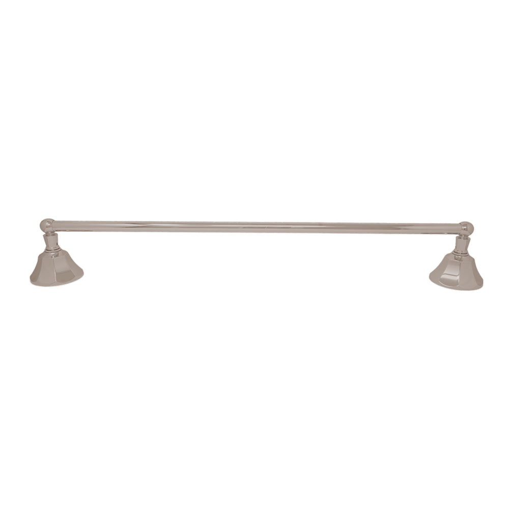 Mississippi Vintage Style Wall Mount 18" Deco Towel Bar, Solid Brass and Brackets P0197 | Strom Living - Bathroom Accessories