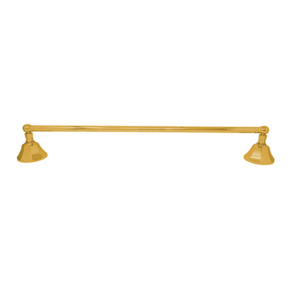 Strom Living Mississippi Vintage Style Wall Mount 18" Deco Towel Bar with High Quality Solid Brass and Brackets
