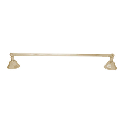 Strom Living Mississippi Vintage Style Wall Mount 18" Deco Towel Bar with High Quality Solid Brass and Brackets