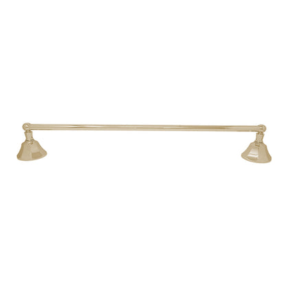 Strom Living Mississippi Vintage Style Wall Mount 18" Deco Towel Bar with High Quality Solid Brass and Brackets