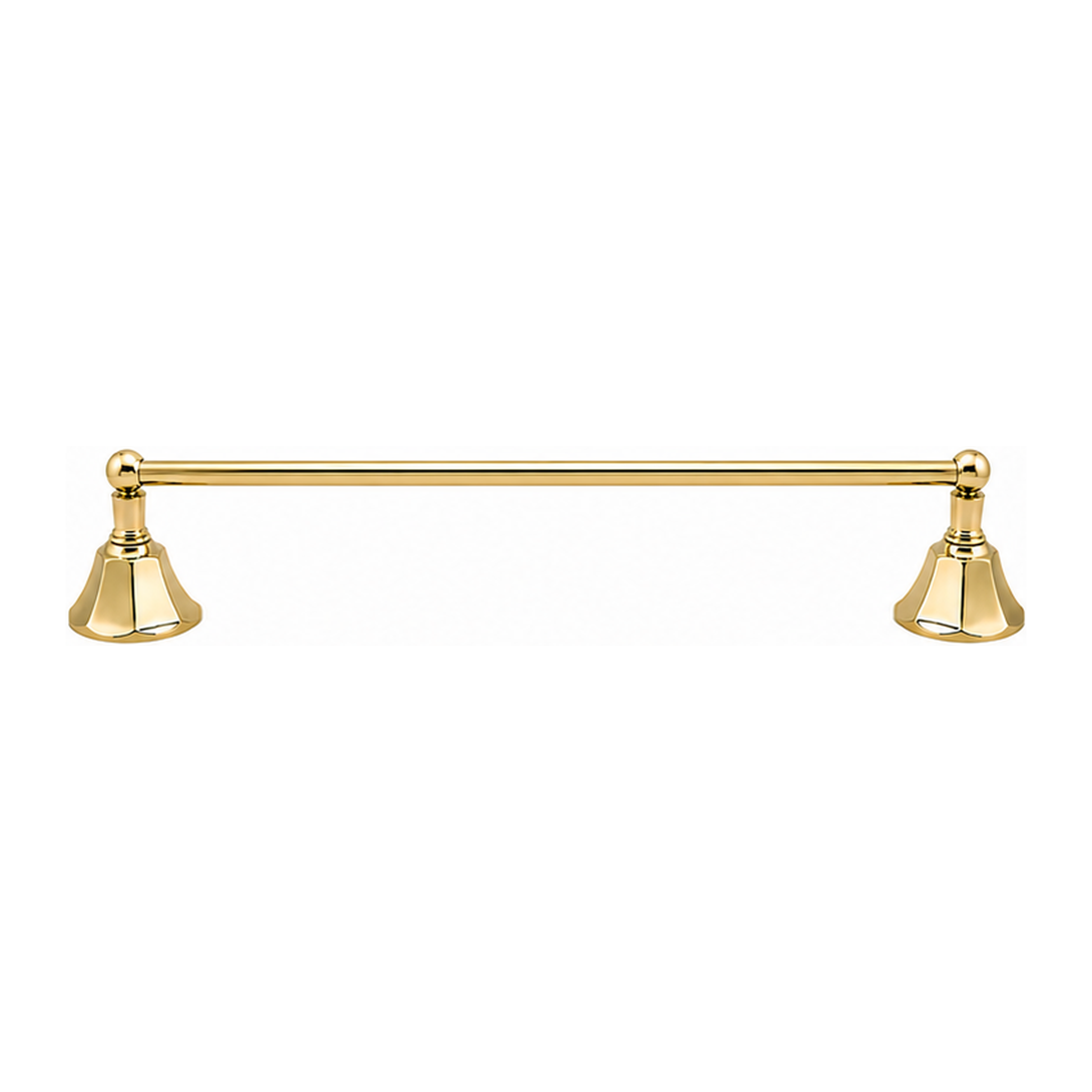 Mississippi Vintage Style Wall Mount 18" Deco Towel Bar, Solid Brass and Brackets P0197 | Strom Living - Bathroom Accessories