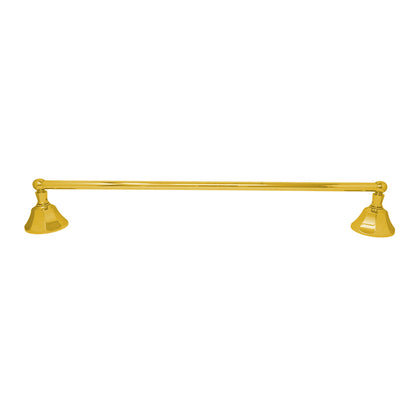 Strom Living Mississippi Vintage Style Wall Mount 18" Deco Towel Bar with High Quality Solid Brass and Brackets