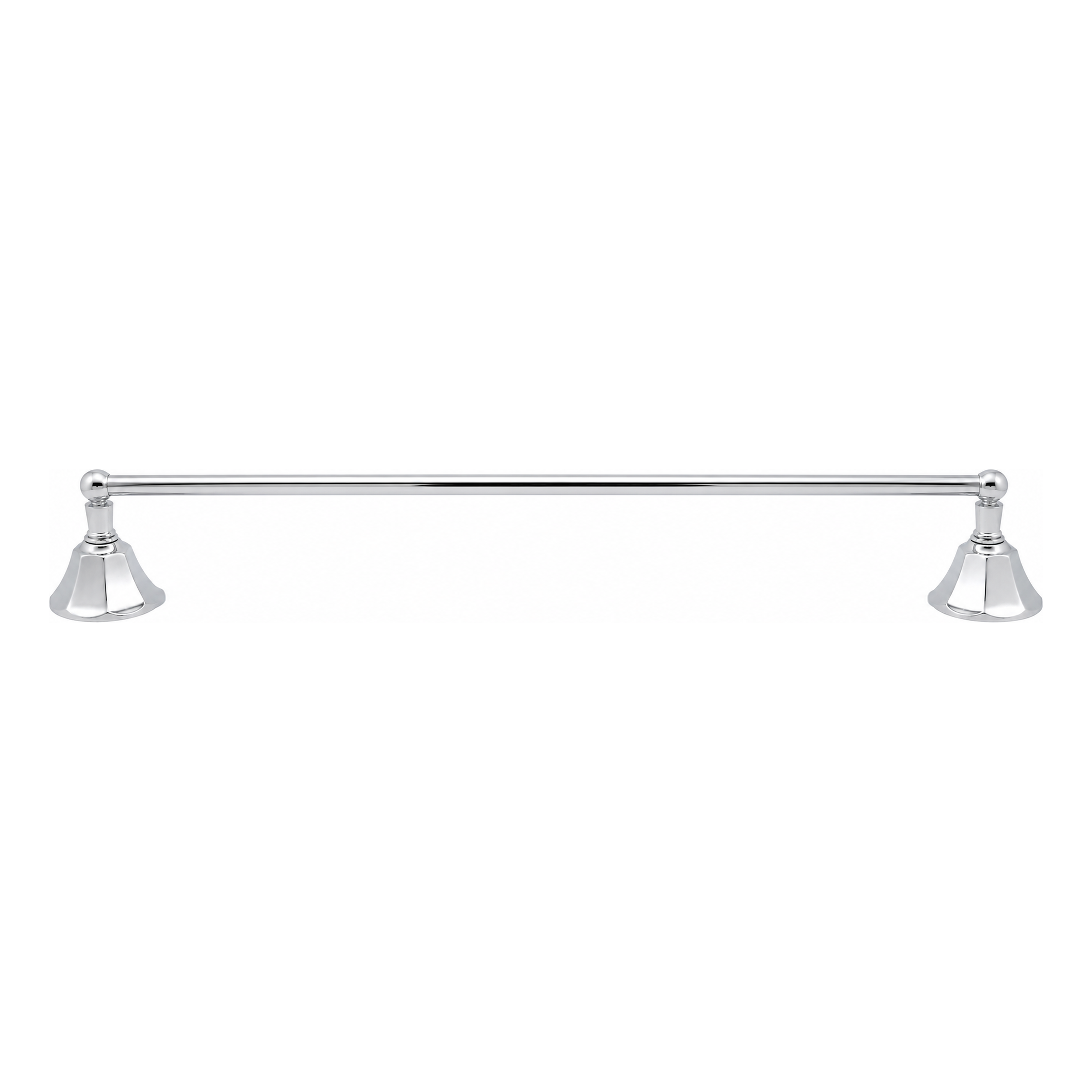 Mississippi Vintage Style Wall Mount 18" Deco Towel Bar, Solid Brass and Brackets P0197 | Strom Living - Bathroom Accessories