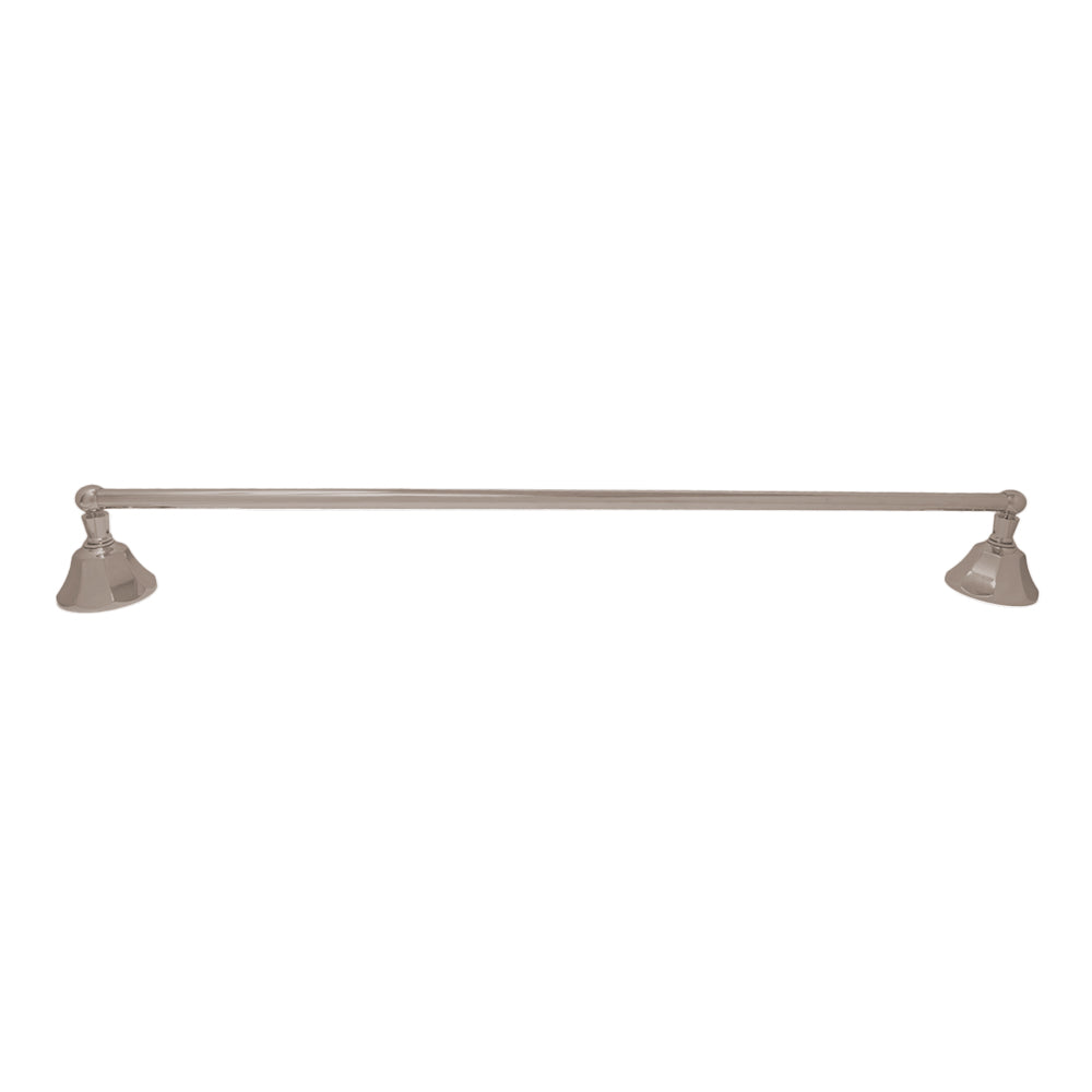 Mississippi Vintage Style Wall Mount 18" Deco Towel Bar, Solid Brass and Brackets P0197 | Strom Living