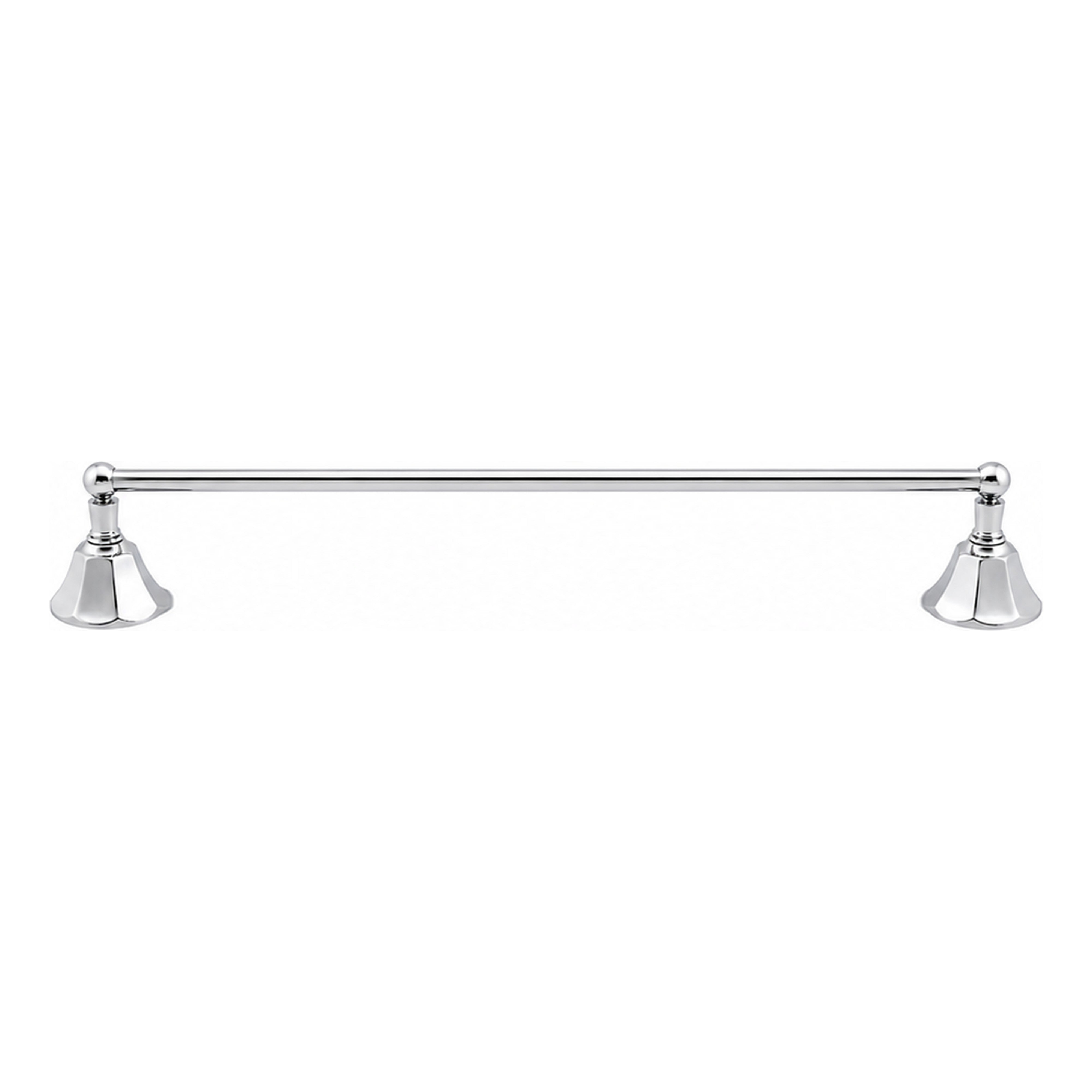 Mississippi Vintage Style Wall Mount 18" Deco Towel Bar, Solid Brass and Brackets P0197 | Strom Living Polished Nickel 30" - Bathroom Accessories