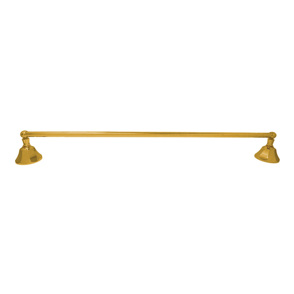 Strom Living Mississippi Vintage Style Wall Mount 18" Deco Towel Bar with High Quality Solid Brass and Brackets