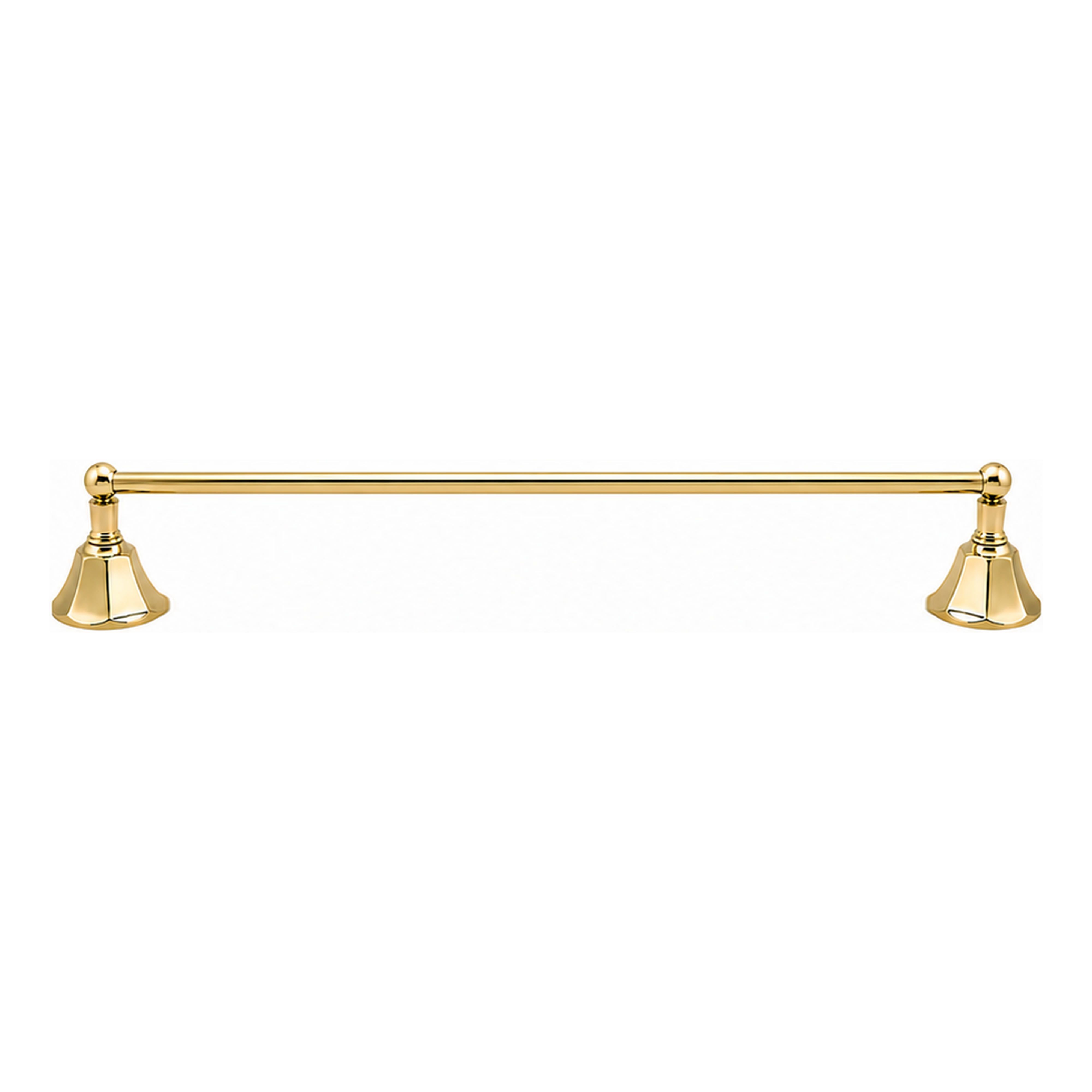 Mississippi Vintage Style Wall Mount 18" Deco Towel Bar, Solid Brass and Brackets P0197 | Strom Living - Bathroom Accessories