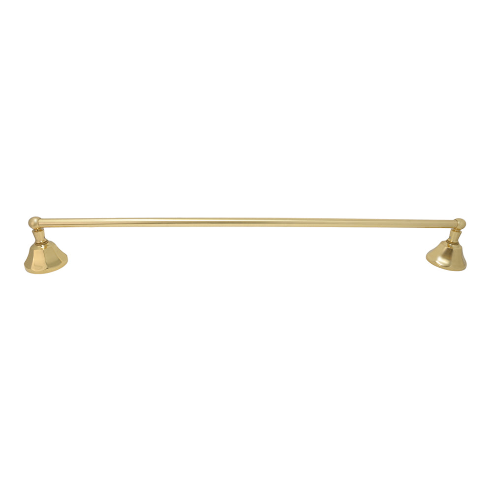 Strom Living Mississippi Vintage Style Wall Mount 18" Deco Towel Bar with High Quality Solid Brass and Brackets
