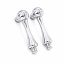 Faucet Handle Set Pair, Solid Brass P0202 | Strom Living Chrome Temperature Handle Pair - Faucet Parts