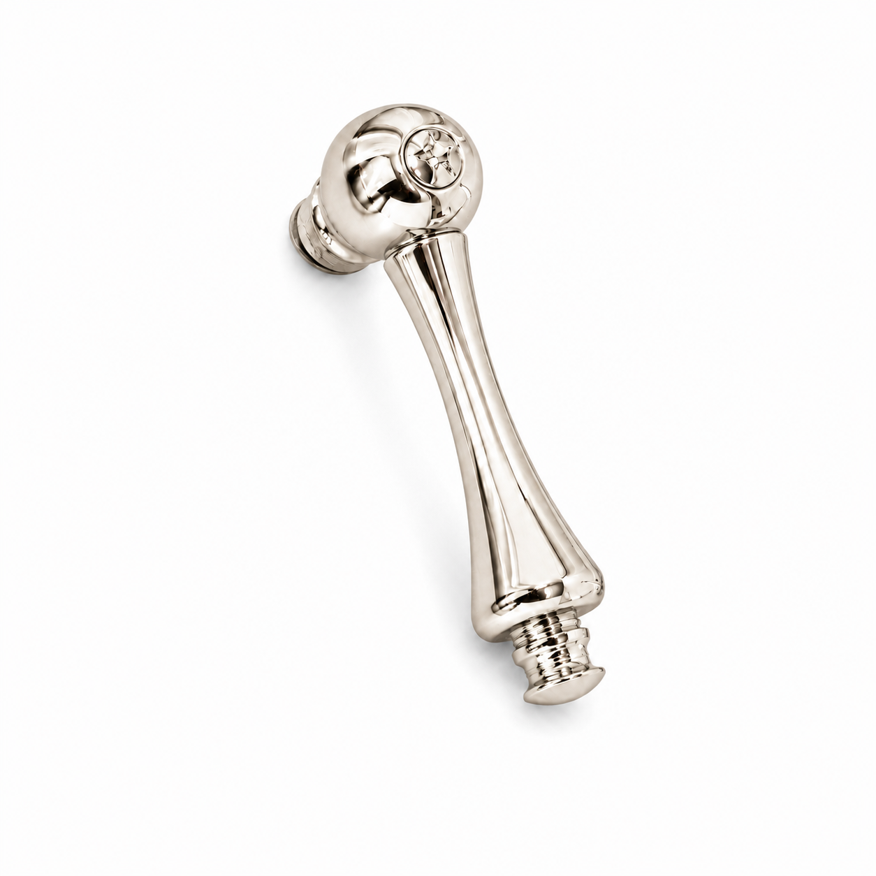 Faucet Handle Set Pair, Solid Brass P0202 | Strom Living Polished Nickel Diverter Handle - Faucet Parts