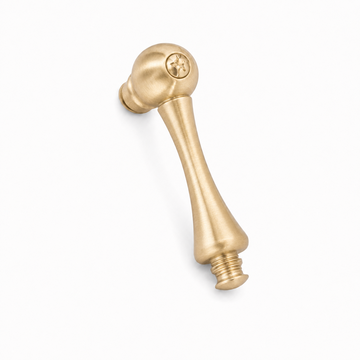 Faucet Handle Set Pair, Solid Brass P0202 | Strom Living Satin Brass Diverter Handle - Faucet Parts