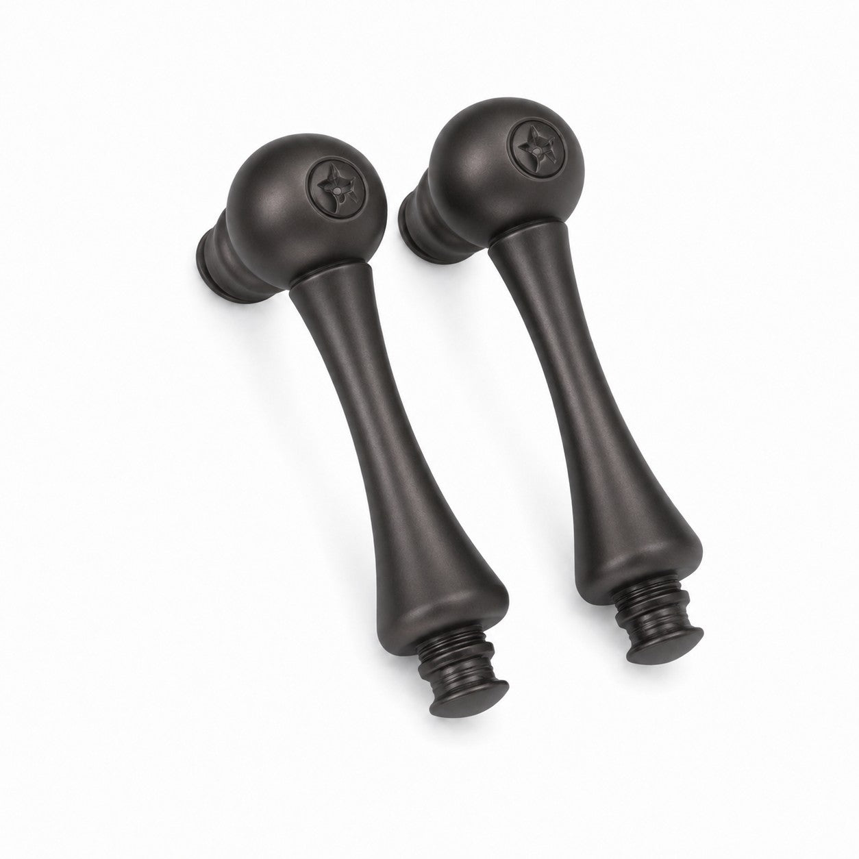 Faucet Handle Set Pair, Solid Brass P0202 | Strom Living Oil Rubbed Bronze Temperature Handle Pair - Faucet Parts