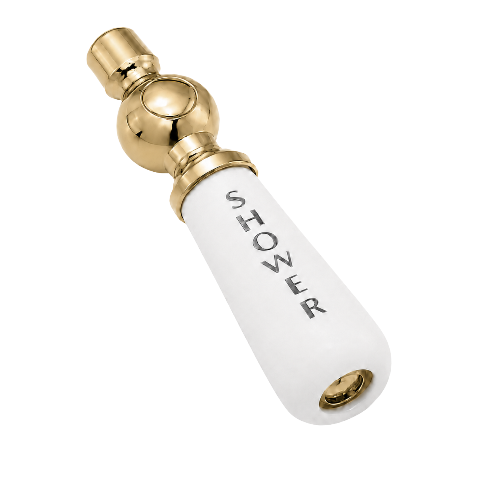 Strom Living P0206 Porcelain Diverter Handle Polished Brass - Faucet Parts