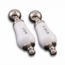 Strom Living P0215 Porcelain Temperature Lever Handle Polished Nickel - Faucet Parts