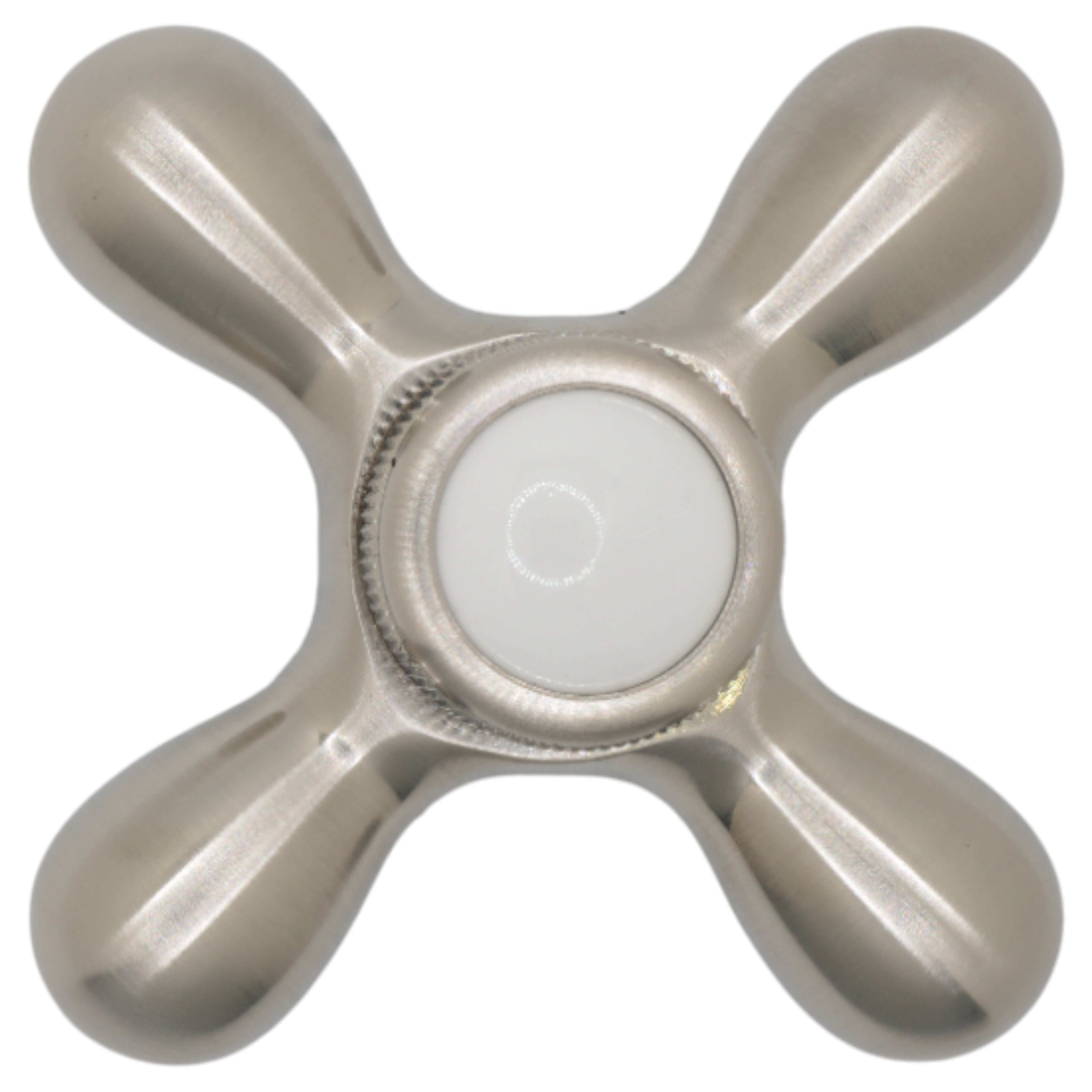 Strom Living P0219 Cross Point Handle with Porcelain Buttons