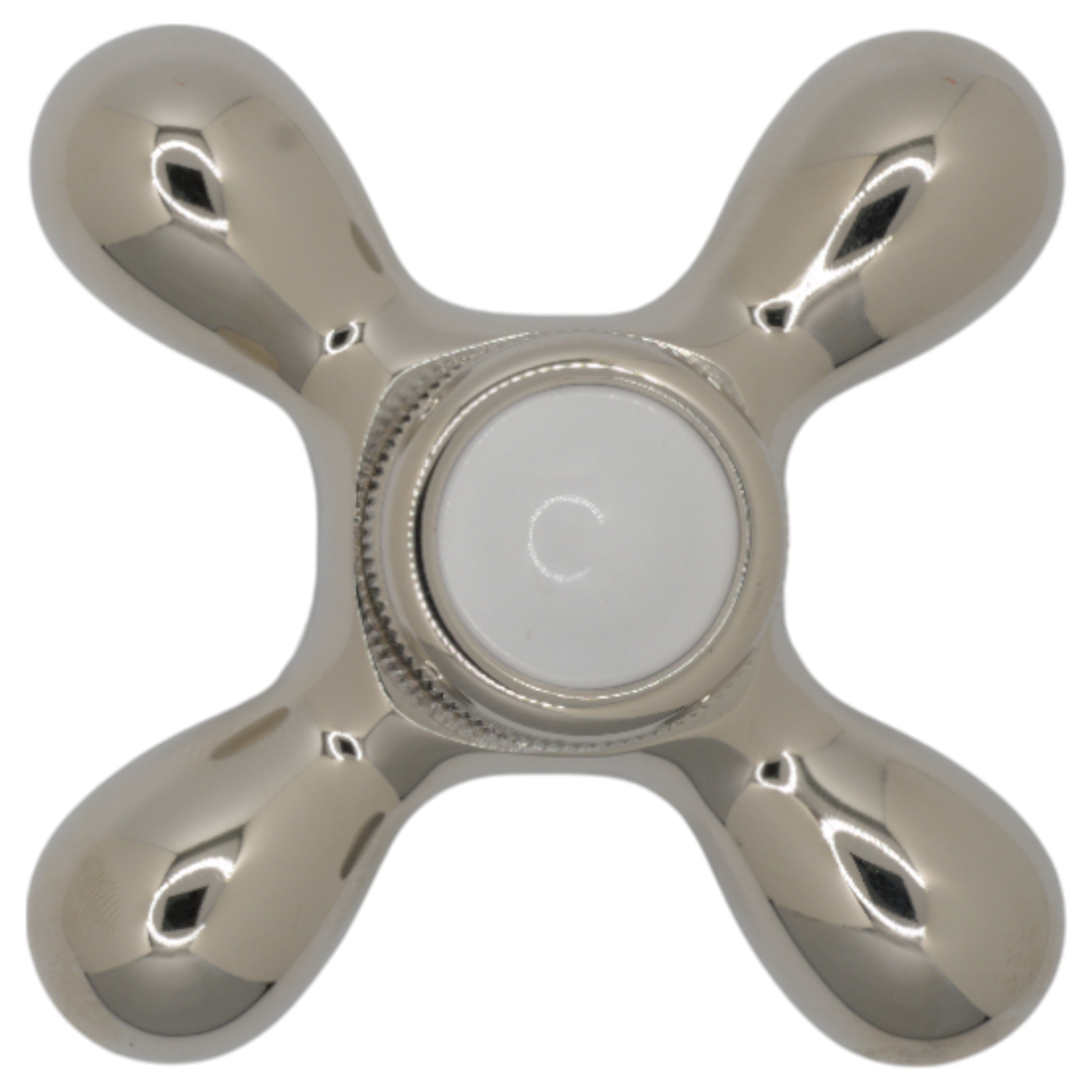 Strom Living P0219 Cross Point Handle with Porcelain Buttons