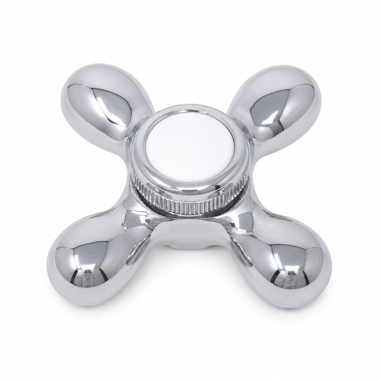 Strom Living P0219 Cross Point Diverter Handle with Porcelain Buttons Chrome - Faucet Parts