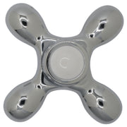 Strom Living P0219 Cross Point Handle with Porcelain Buttons