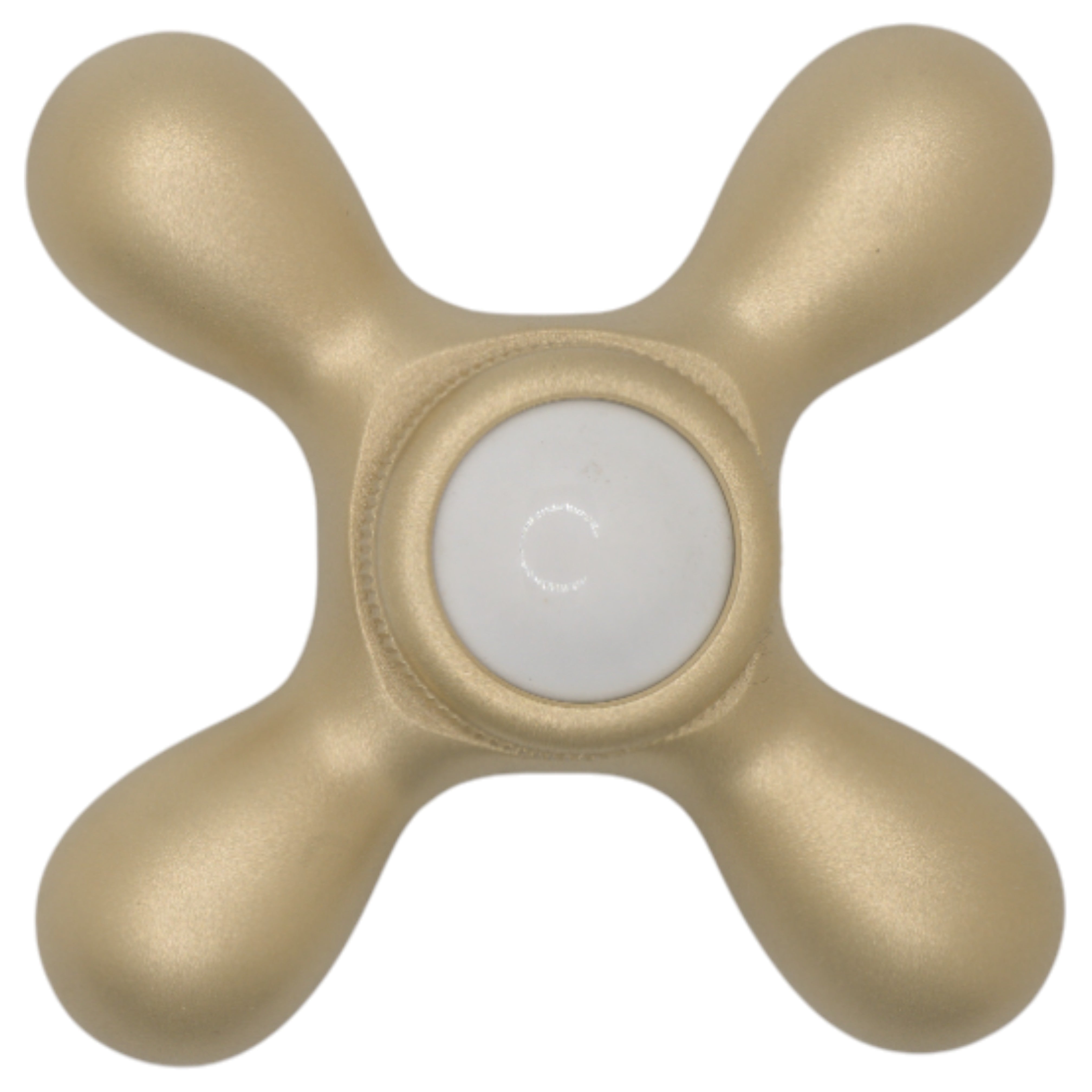 Strom Living P0219 Cross Point Handle with Porcelain Buttons