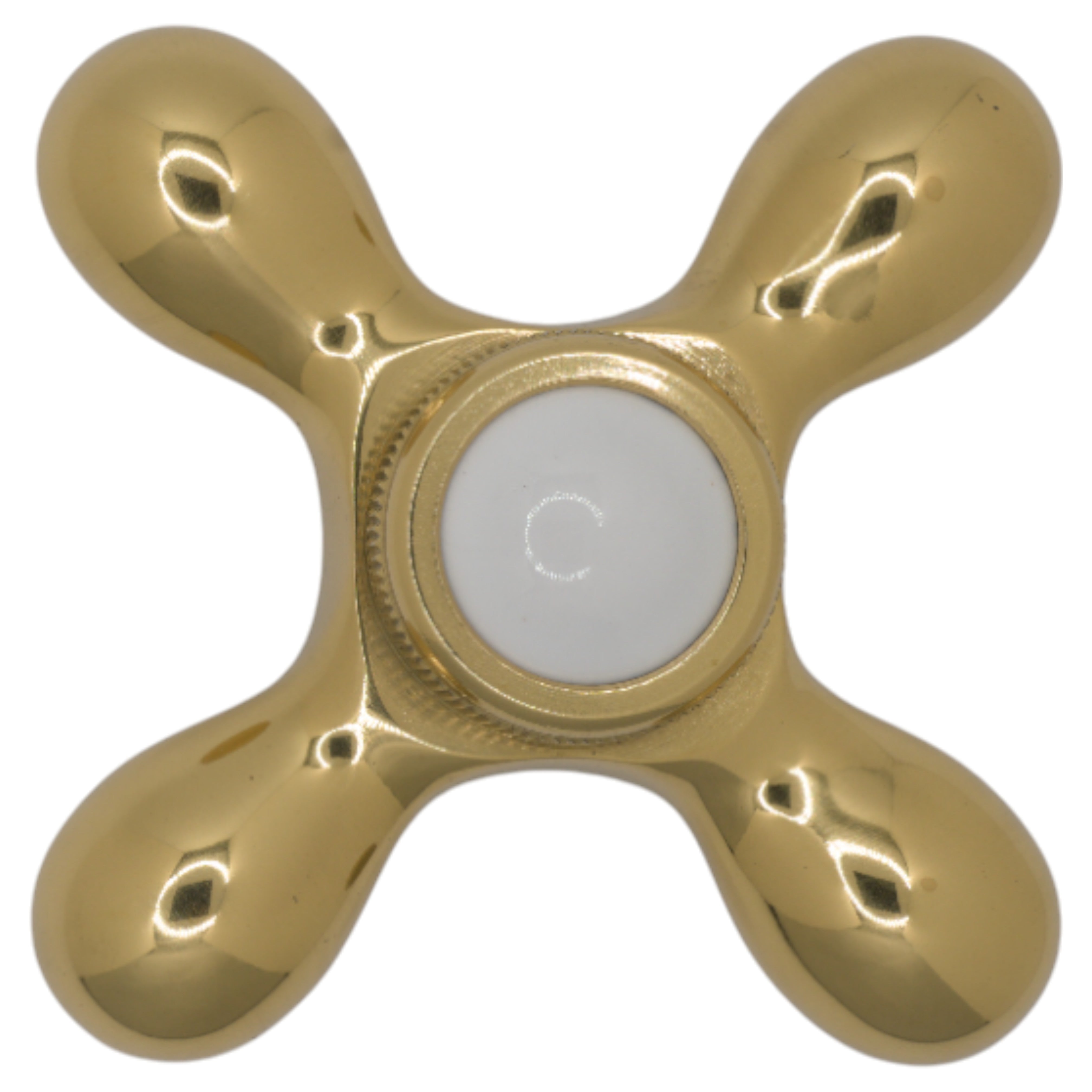 Strom Living P0219 Cross Point Handle with Porcelain Buttons