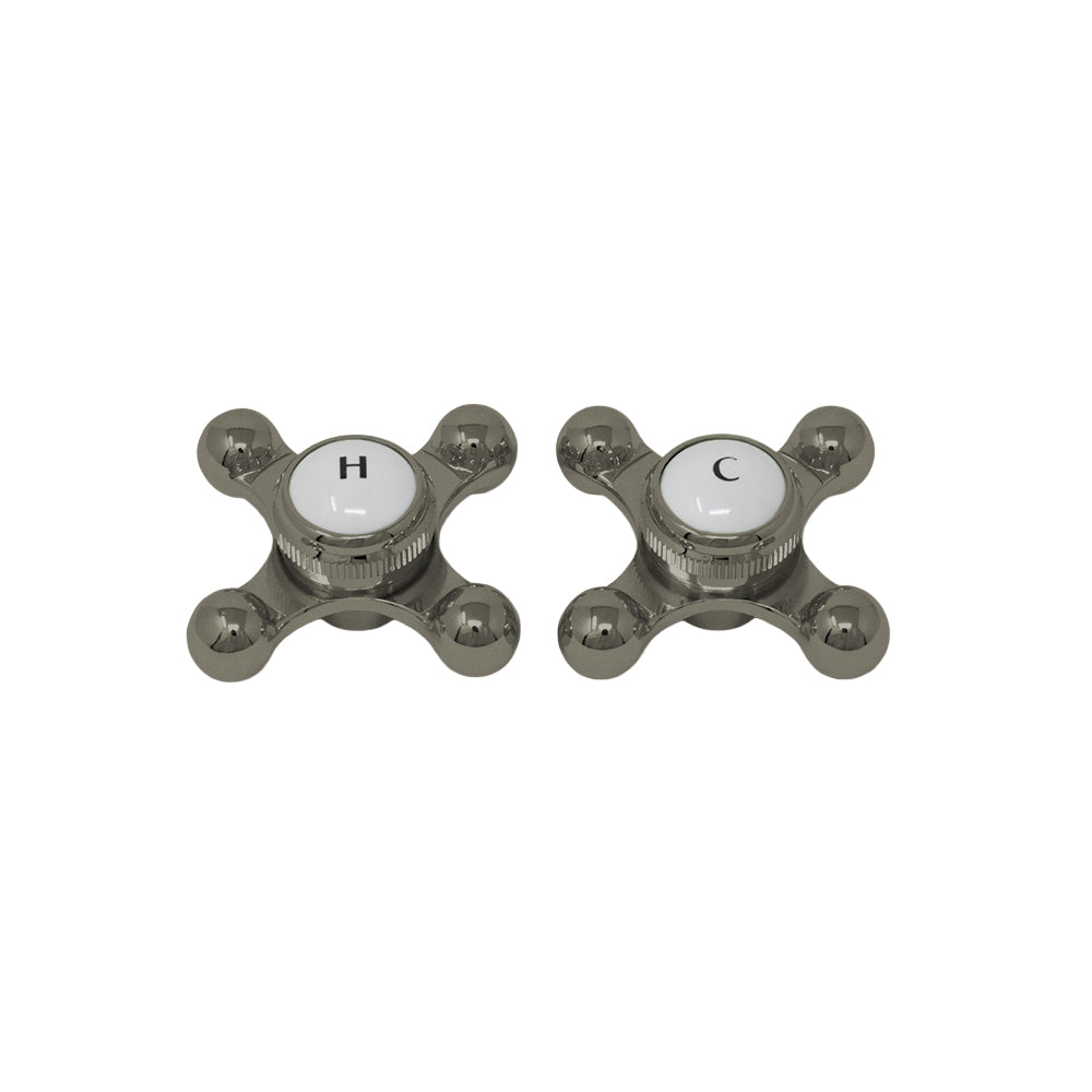 Strom Living P0220 Cross Point Temperature Handles with Button - Faucet Parts