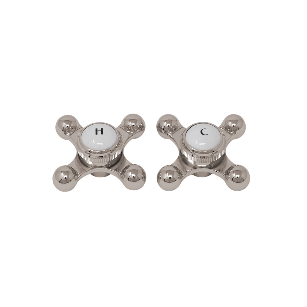 Strom Living P0220 Cross Point Temperature Handles with Button - Faucet Parts