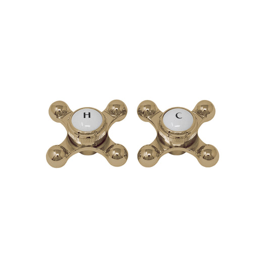 Strom Living P0220 Cross Point Temperature Handles with Button