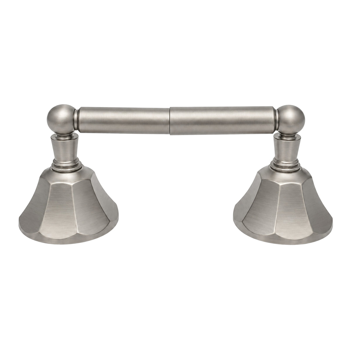 Mississippi Vintage Style Wall Mount Toilet Paper Holder, Solid Brass and Mounting Hardware P0301 in Matte Nickel