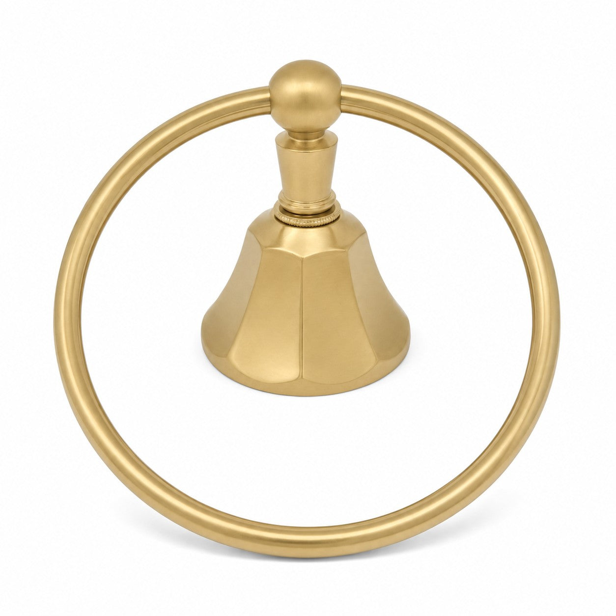 Mississippi Vintage Style Deco Towel Holder Ring, Solid Brass, Escutcheon and Mounting Hardware P0302 | Strom Living Raw Brass - Bathroom Accessories