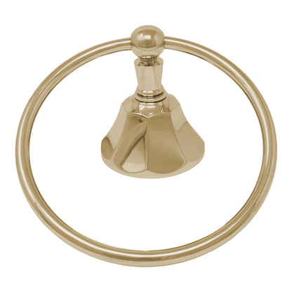 Strom Living Mississippi Vintage Style Deco Towel Holder Ring with Solid Brass, Escutcheon and Mounting Hardware
